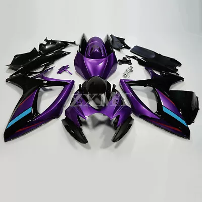 Pearl Purple Black Fairing Kit Set For SUZUKI GSXR600 GSXR750 2006-2007 06 07 US • $350