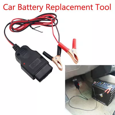 OBD2 Car ECU Memory Saver Power Supply Connector Cable Battery Replacement Tool • $11.99