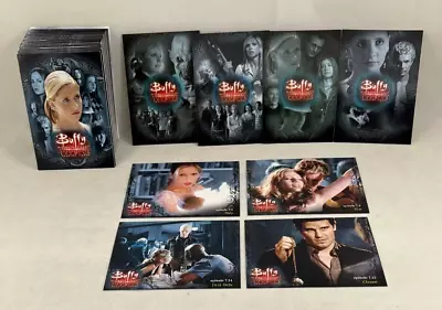 BUFFY THE VAMPIRE SLAYER SEASON 7 (2003) Complete Card Set W/ 4 DIFFERENT PROMOS • $13