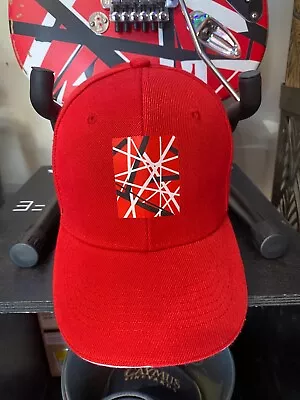 Brand New EVH RED Baseball Cap Eddie Van Halen 5150 Tribute Hat W/ FREE STICKER! • $19.84