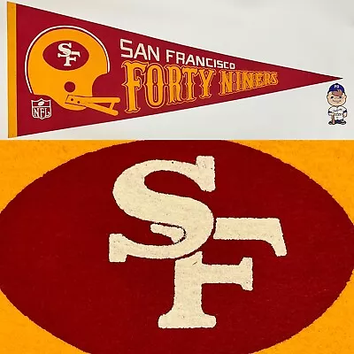 Vintage San Francisco 49'ers Pennant 12x30 Football California • $34.95