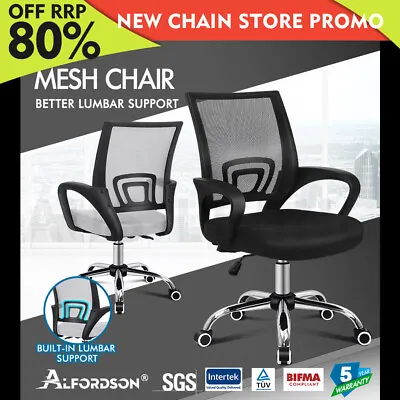 $65.85 • Buy ALFORDSON Mesh Office Chair Executive Fabric Seat Gaming Racing Computer