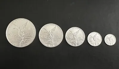 2023 Mexico BU Silver Libertad 5 Coin Set (1 1/2 1/4 1/10 & 1/20 Oz) • $131.50