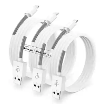 3Pack 6ft Phone Charger6 Feet USB Cablefor IPhone 14/13/12/11/Pro/11/XS • $11.99