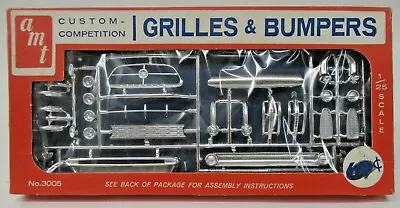 1960's AMT 3005 Custom Competition GRILLES & BUMPERS 1:25 Model Kit MINT • $22.99