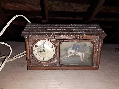 Antique Hadden Products Bronco Cowboy Clock • $150