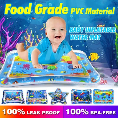 $12.94 • Buy Baby Inflatable UE Time Sea World Toddlers Infants Water Play Mat Fun Tummy AU
