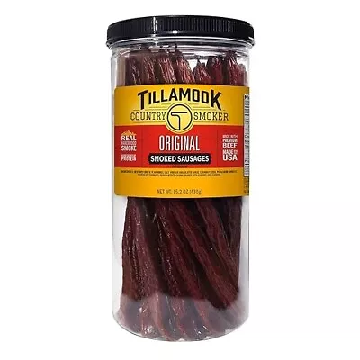 Tillamook Country Smoker Real Hardwood Smoked Sausages Original Beef 15.2 Ounc • $24.51