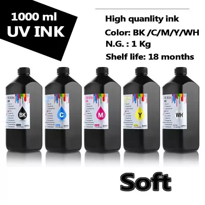 Soft UV Ink For Epson 4800 7800 7880 R1900 R2400 1390 L210 L800 R290 UV Printer • $118