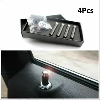 4Pcs Genuine Carbon Fibre Car SUV Auto Interior Door Lock Knob Pins 1cm X 3.2cm • $15.56