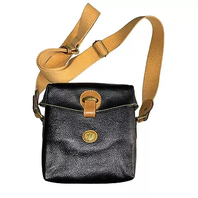 Victor Hugo Vintage Womens Crossbody Bag 90s Leather Camera Style Shoulder Black • $73.32