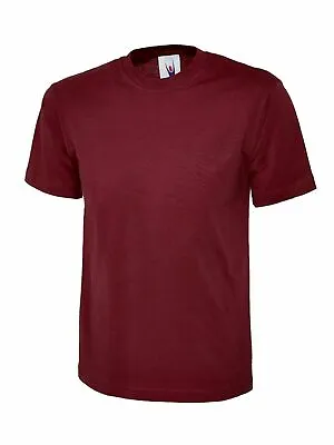 Uneek Classic T-Shirt Unisex Mens Plain Short Sleeve Blank Cotton Round Neck TOP • £5.97