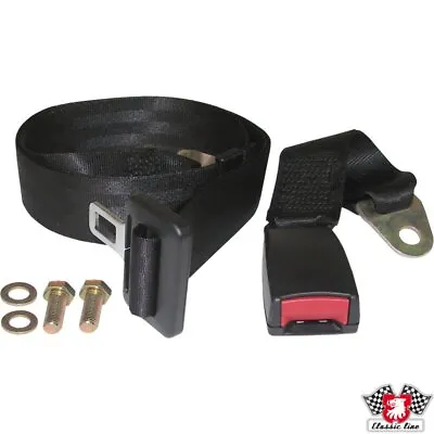 JP Group Classicparts VW Käfer Cabrio Seat Belt Black Rear One Side • $52.19