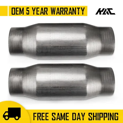 2Pcs Universal 3  Inch Catalytic Converter 410300 High Flow Performance • $70.99