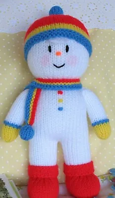 £1.99 • Buy Knitting Pattern- Toy Christmas Snowman- Knitted In DK- Approx. 9.5  Tall