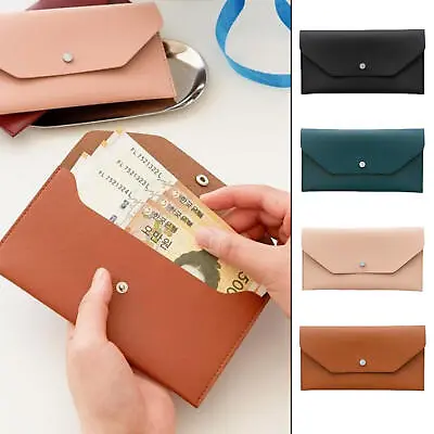 Women Long Envelope Wallets Leather Money Clutch Bag Portable Coin Purse  • $10.09