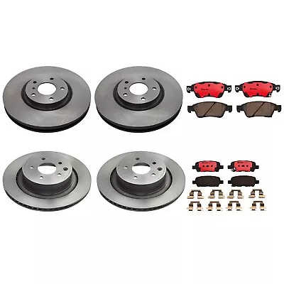 Brembo Front & Rear Brake Kit Disc Rotors Ceramic Pads For Infiniti G35 G37 Q60 • $482.95