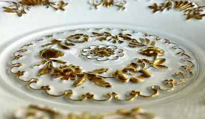 Meissen Plate Antique Gold Gilded Floral Wickerwork 1831 • $160