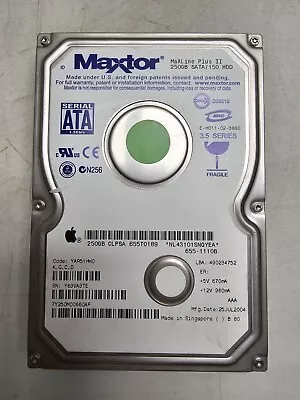 Maxtor MaXLine Plus II 250GB SATA 150 HDD Drive 3.5 Series Tested And Works Used • $17.84