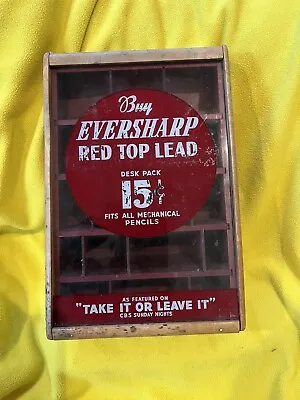 Vintage Eversharp Red Top Lead Pencil Country Store Advertising Case • $101.57