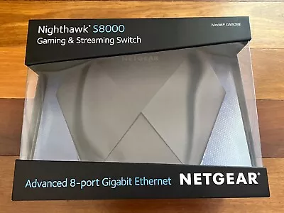 Netgear Nighthawk S8000 GS808E 8-Port Gaming & Streaming Gigabit Ethernet Switch • $0.99