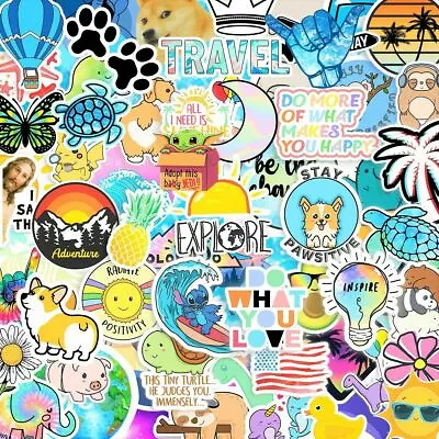 Cute Vsco Stickers 200pc For Hydro FlaskVsco Girls StuffCute Waterproof Trendy • $6.99