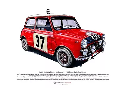 Paddy Hopkirk’s Mini Cooper S 33 EJB ART POSTER A3 Size • £10.99