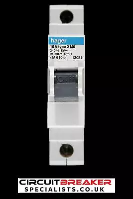 Hager 10 Amp Type 2 M6 Mcb Circuit Breaker M610 13081 • £7.47