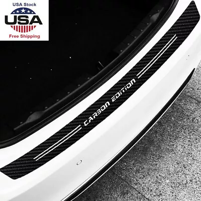 41  For Kia 5D Accessories Carbon Fiber Rear Bumper Protector Guard Car Sticker • $12.58