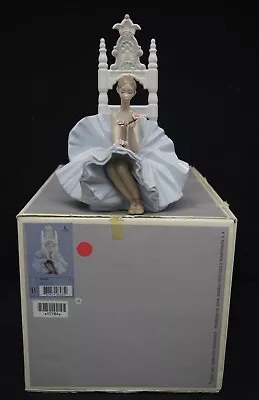 $475.45 • Buy SIGNED LLADRO Figurine #6485 Ballet W/Flowers / In Admiration W/BOX -Retired 10 