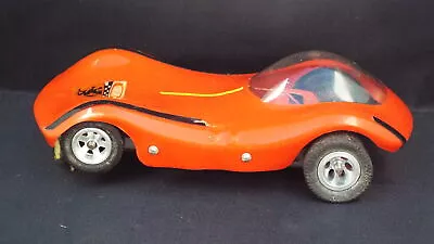 VINTAGE 1960s 1/32 SCALE SLOT CAR FERRARI BUBBLE TOP 6 1/2  L BACK WHEELS 3 1/4  • $19