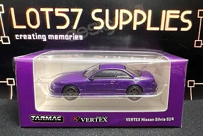 2022 Tarmac Works Global64 VERTEX Silvia S14 Purple Metallic 1:64 • $9.99