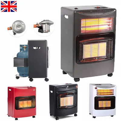 4.2kw New Calor Gas Portable Cabinet Heater Fire Butane With Regulator & Hose • £74.99