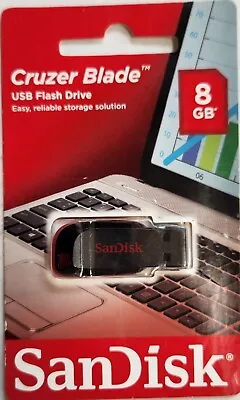 Sandisk CRUZER BLADE 8GB SDCZ50-008G-B35 USB 2.0 Flash Pen Drive 8G NEW Micro • $4.89