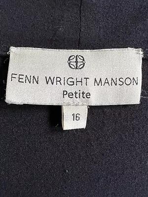 Fenn Wright Manson Dress 16 Petite Black • £15