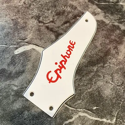 3 Ply White Truss Rod Cover For Epiphone Firebird + Red Logo Decal • $28.99