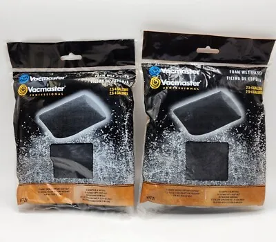 $24.99 • Buy Vacmaster Foam Sleeve Filter 2 Pack 2.5 - 4 Gallons , 551009111 VFF21 