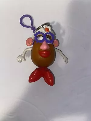 Vintage 1998 Mrs. Potato Head Miniature Keychain Basic Fun Hasbro AP • $9.95