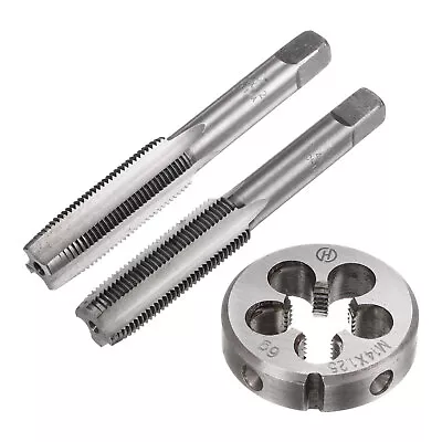 3pcs M14 X 1.25 Taper/Bottom Thread Taps + Round Die Metric Hand Tap & Die Set • $18