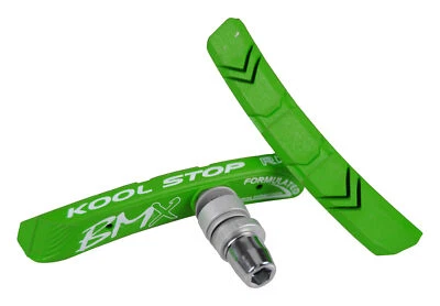 $17.99 • Buy KOOL STOP BMX Bicycle THREADED V-brake Brake Pads LIME GREEN
