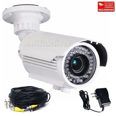 700TVL SONY Effio CCD Zoom Lens Security Camera IR Outdoor With Power Cable A81 • $81.90