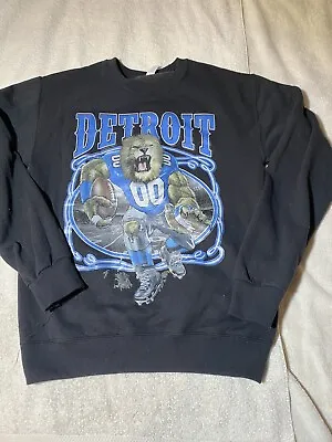 Detroit Lions Football Unisex Graphic Sweatshirt ** NOT VINTAGE** Sz Small. • $21.25