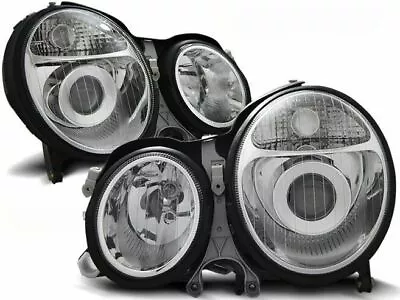 Mercedes E320 E430 W210 1999 2000 2001 2002 Lpme04 Headlights Halo Projector • $347.41