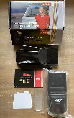 Vivitar DF-283 CAN Shoe Mount Flash For  Canon DSLR AF • $48.95