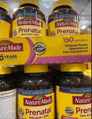 Nature Made Prenatal Multi Vitamin + DHA 200 Mg DHA 150 Softgels  • $31.99