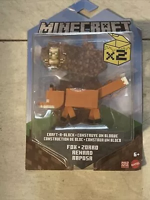 Minecraft Craft-a-Block FOX 3.25  Action Figure 2020 Comic Maker Mattel GTP19 • $21.99