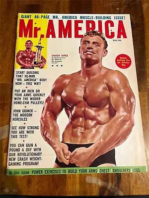 MR AMERICA Bodybuilding Muscle Magazine CHUCK SIPES 5-62 • $15