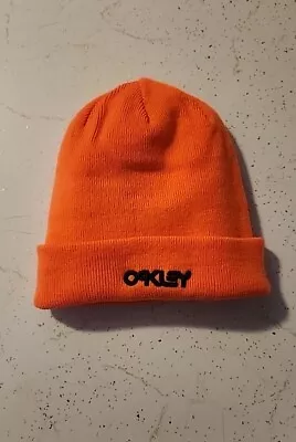 Reversible Adult Unisex Oakley Beanie Cap Orange With Black Letters • $9.99