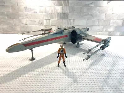 Star Wars Red Leader's X-Wing Fighter Hasbro Death Star Trench Garven Dreis • $89.99