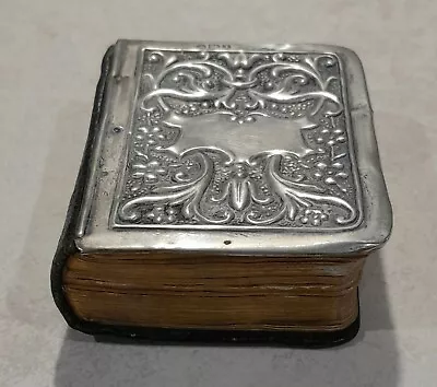 Stunning Antique Hallmarked Silver Miniature Hymns Book Rare Cover Bible 1910 • £21.77